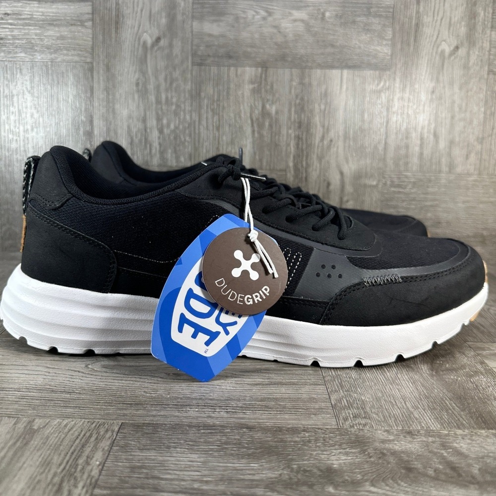 Hey Dude Sirocco Alta Sneakers Mens 13 Black Lightweight Casual NEW 42041-066